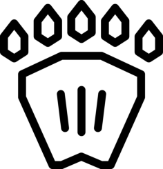 Bear Track Sketch Drawing Svg, Free Vectors File